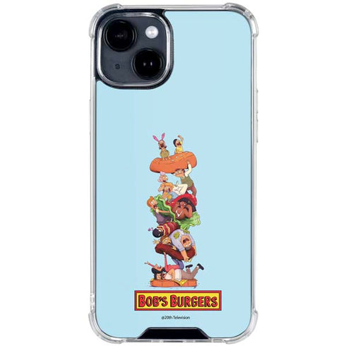 Bobs Burgers Stacked iPhone 14 Clear Case